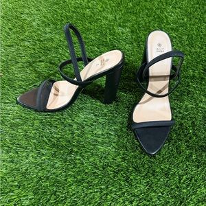 Call It Spring Black Strappy Heels